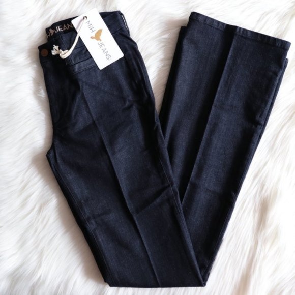 Anthropologie Denim - NEW Anthropologie MiH Marrakesh Blue Kick Flare Mid Rise Boho Jeans Size 26